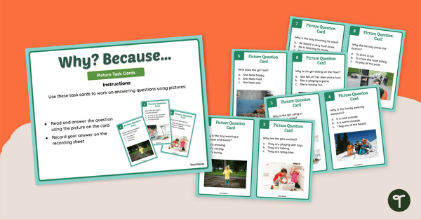 Go to Why? Because Question Scene Cards teaching resource