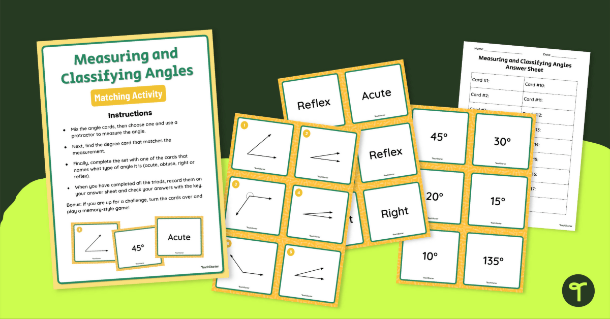 Measuring and Classifying Angles Activity teaching resource