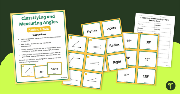 Go to Classifying and Measuring Angles Activity teaching resource