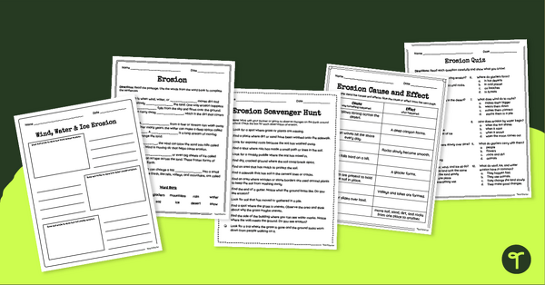 Go to Erosion Worksheets for 2nd Grade teaching resource