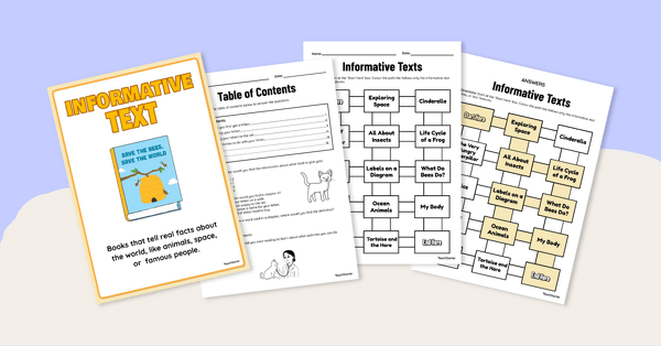 Go to Purpose of Informational Texts Pack teaching resource