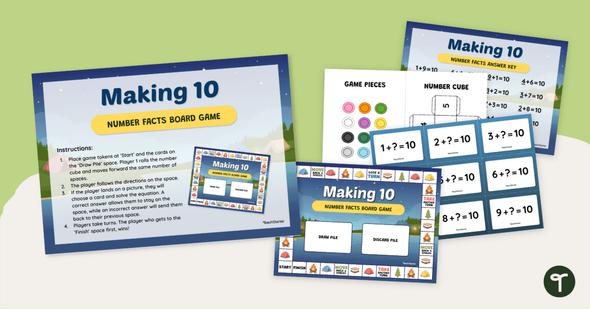 Making a Ten Board Game teaching resource