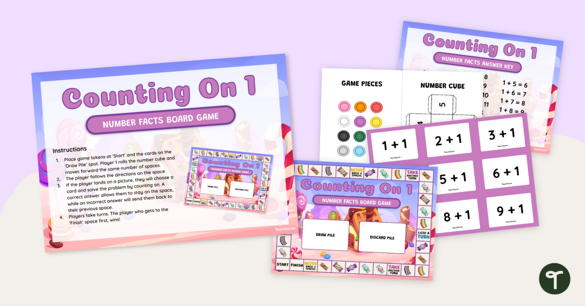 Counting On Game - Counting On 1 teaching resource