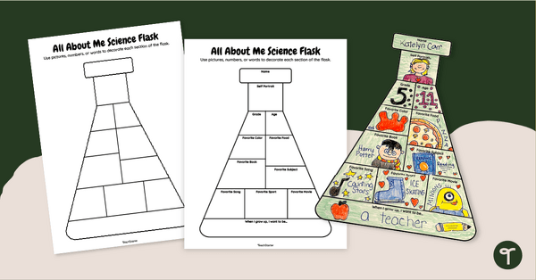 Go to All About Me Science Flask Template teaching resource