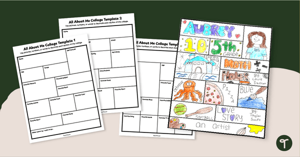Go to All About Me Collage Templates teaching resource