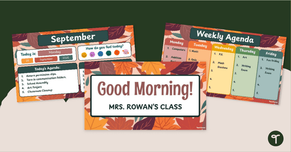 Go to Fall Google Slides Template teaching resource