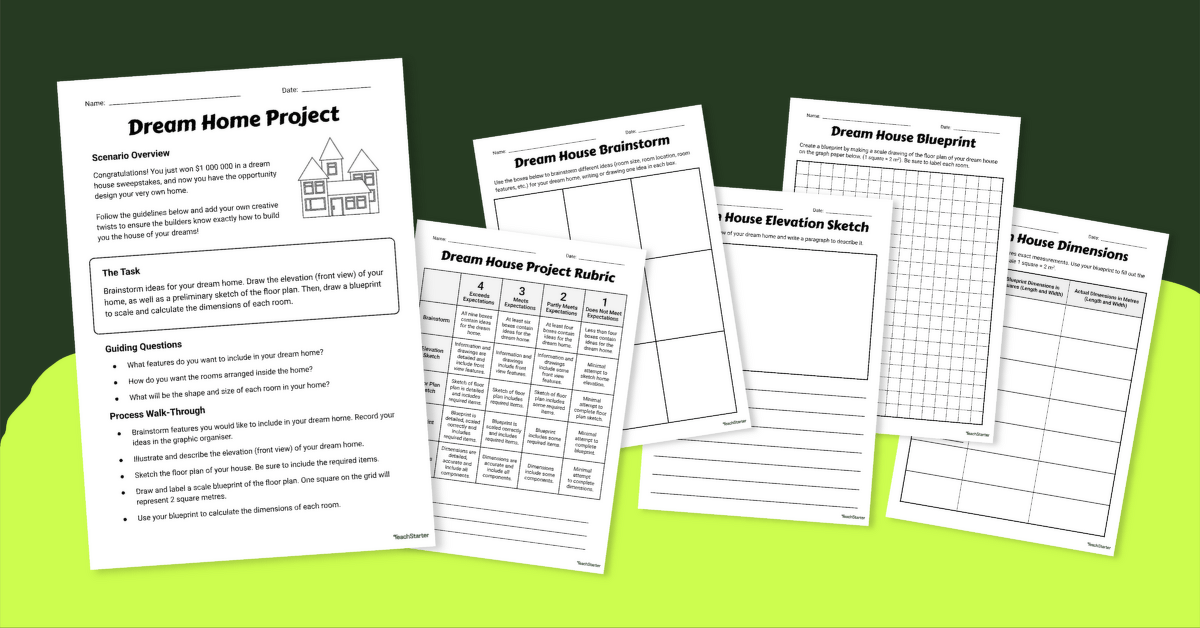 My Dream Home Project teaching resource