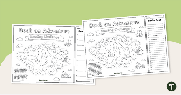 Go to Book an Adventure - Book Week Reading Challenge Tracker teaching resource