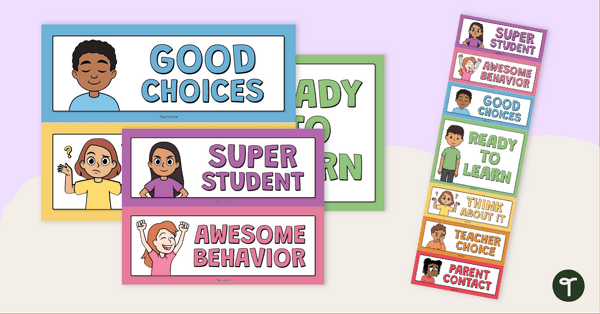 Go to Behavior Clip Chart teaching resource