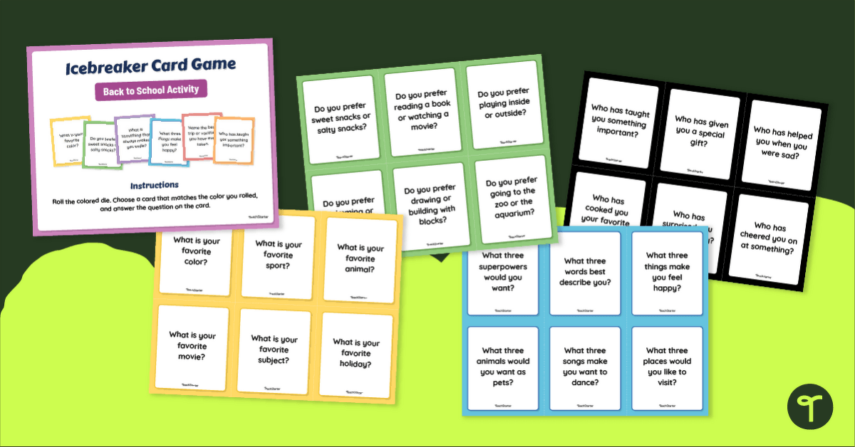 Roll & Read - Icebreaker Card Game teaching resource