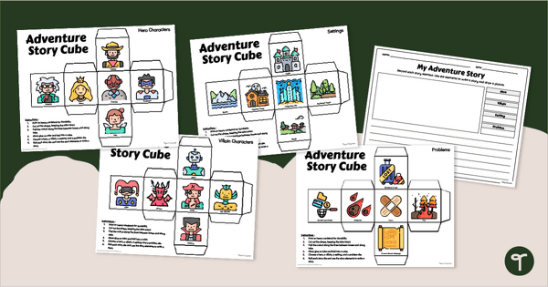 Go to Adventure Storytelling Cubes & Writing Templates teaching resource