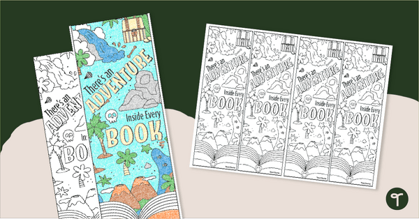 Go to There's Adventure in Every Book! Printable Coloring Bookmarks teaching resource