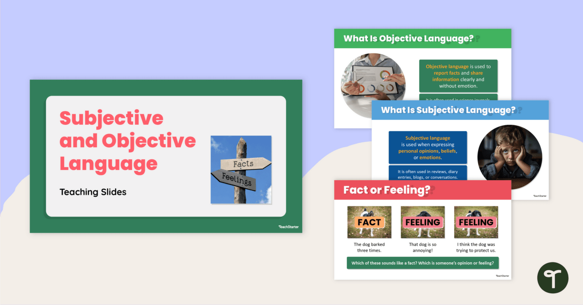 Subjective and Objective Language Teaching Slides teaching resource
