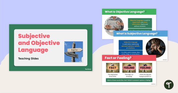 Go to Subjective and Objective Language Teaching Slides teaching resource