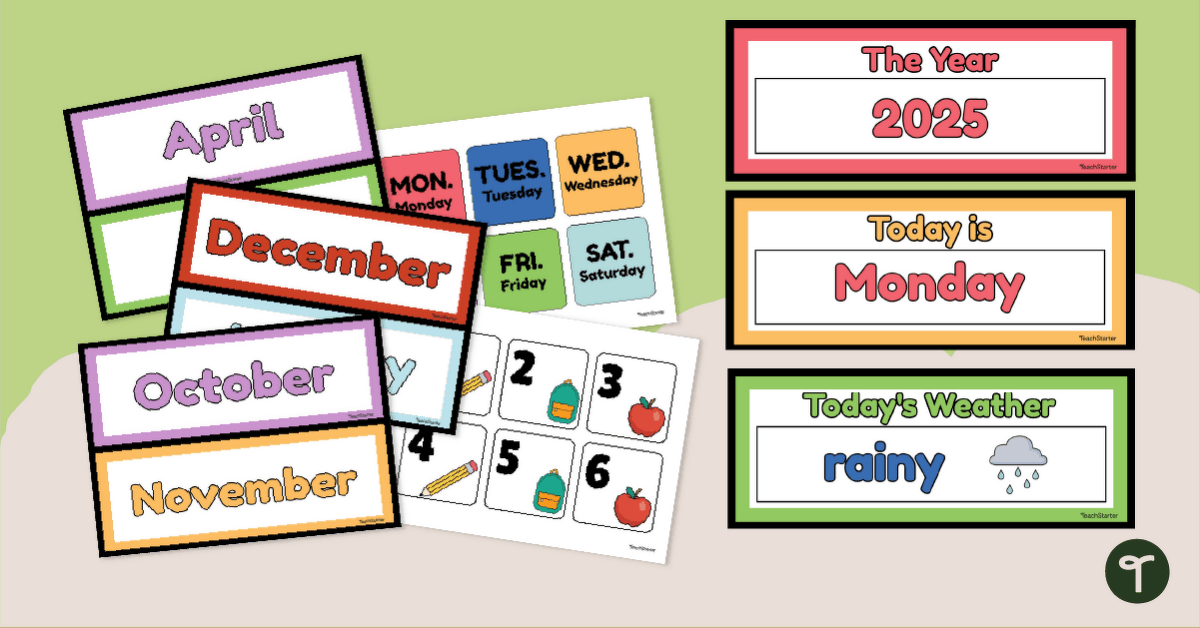 Classroom Display Calendar teaching resource