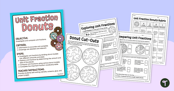 Go to Unit Fraction Donut Investigation teaching resource
