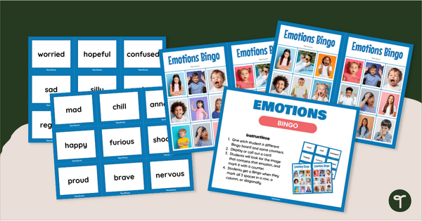 Go to Emotions Bingo teaching resource
