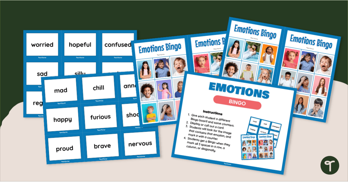 Emotions Bingo teaching resource