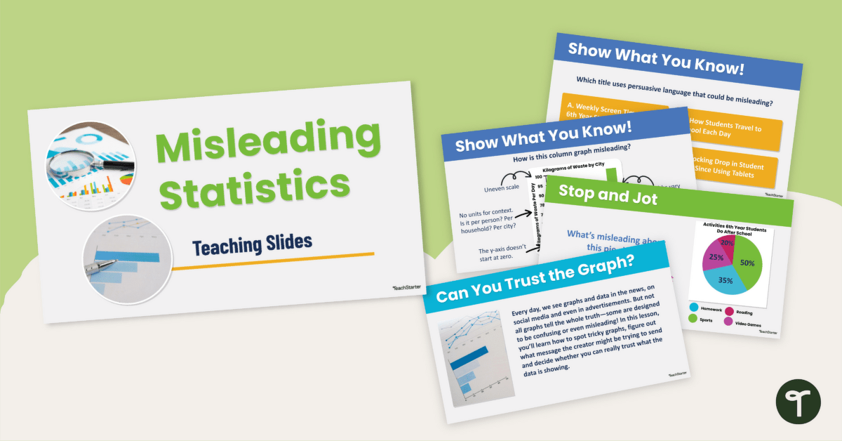 Misleading Statistics Teaching Slides teaching resource