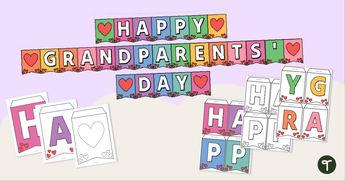 Happy Grandparents’ Day Banner teaching resource