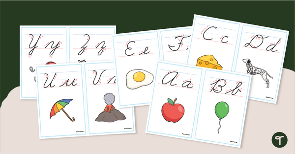 Go to Cursive Alphabet Poster - Wall Display teaching resource