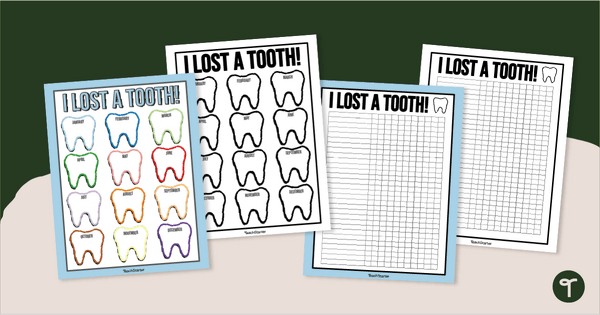 Go to Tooth Fairy Tracker - Printable Tooth Chart teaching resource