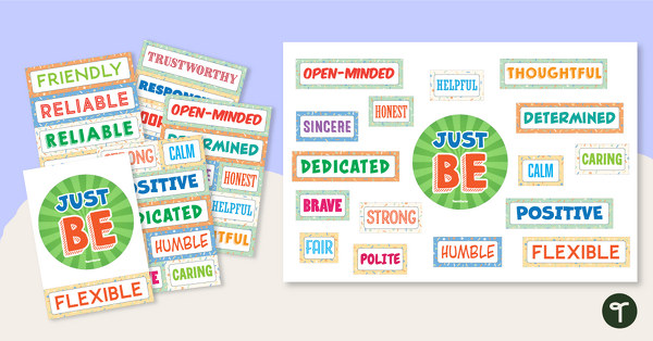 Go to Positive Character Traits - Motivational Bulletin Board teaching resource