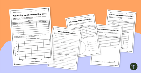 Go to Collecting and Representing Data Worksheet Set teaching resource