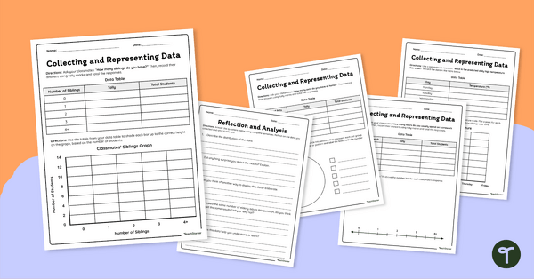 Go to Collecting and Representing Data Worksheet Set teaching resource