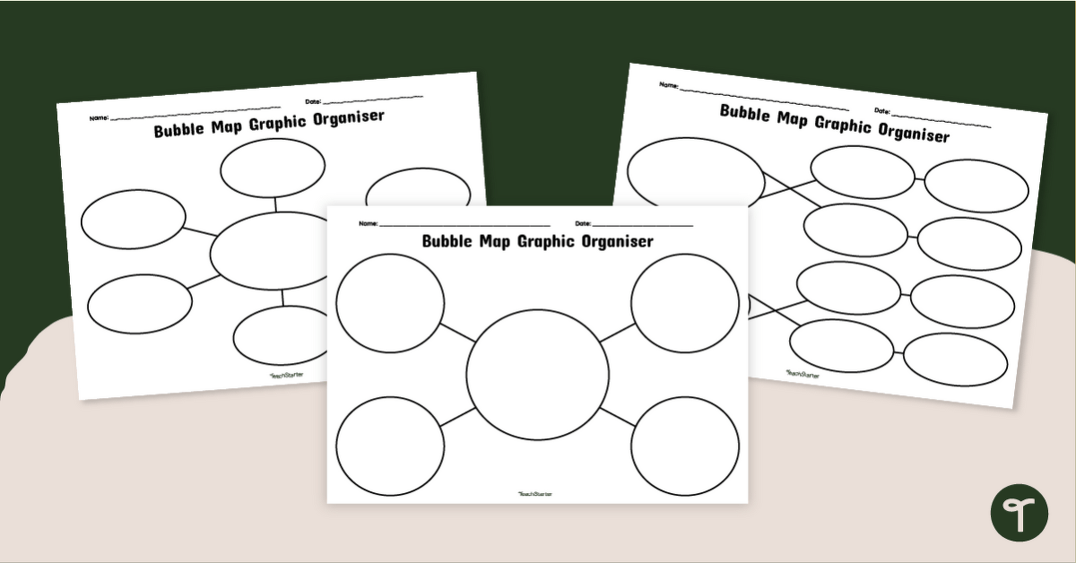 Printable Bubble Maps - Templates teaching resource
