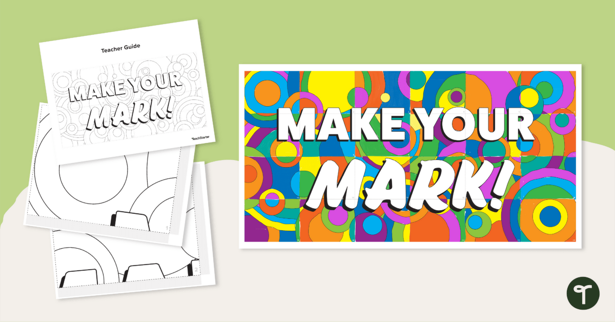 Dot Day Collaborative Art - Coloring Mural teaching resource