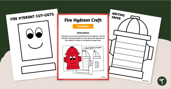 Go to Fire Hydrant Craft Template teaching resource