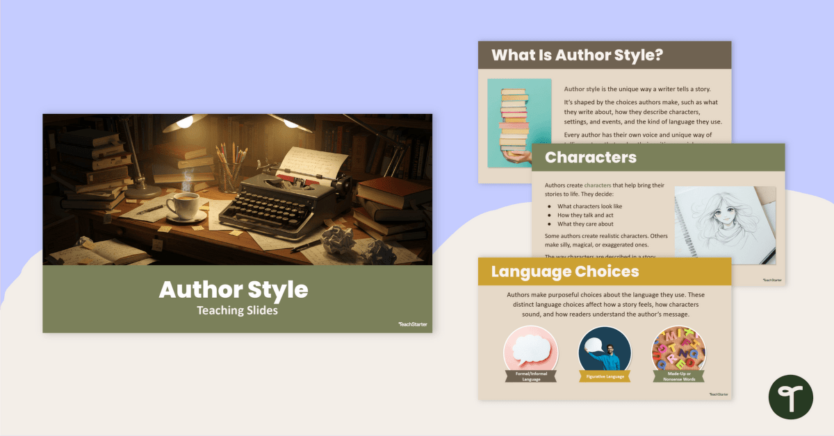Author Style Teaching Slides teaching resource