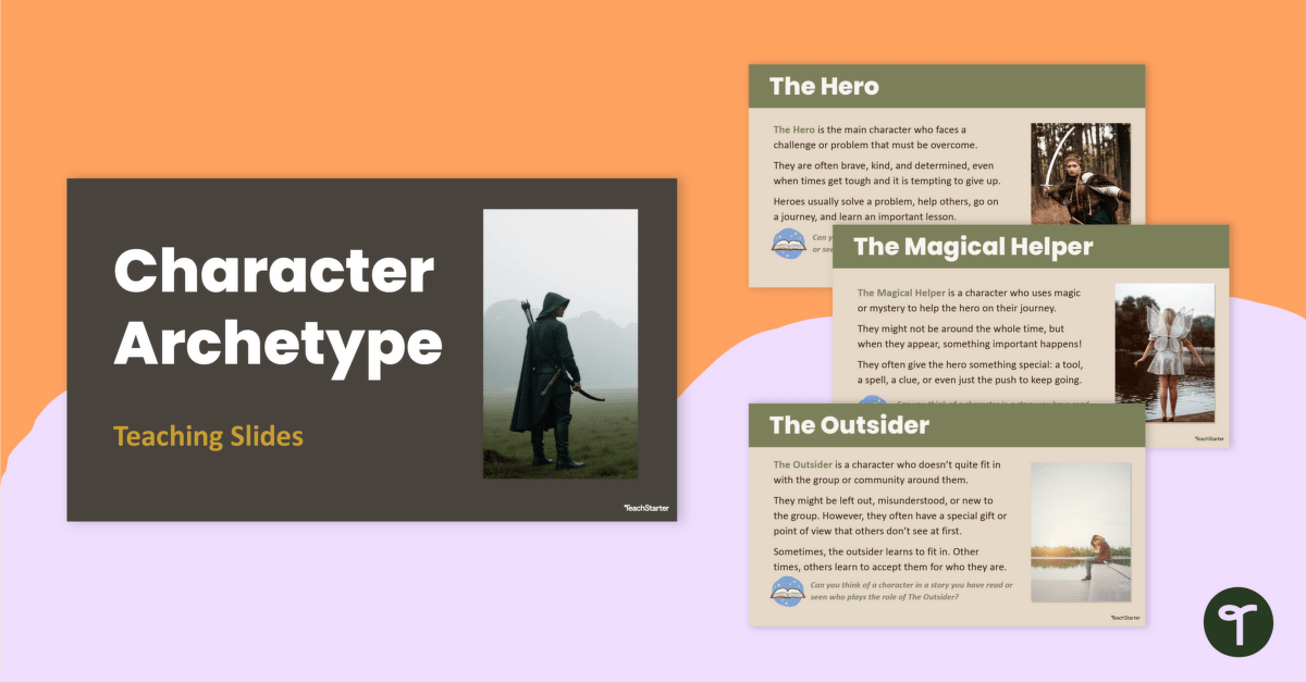 Character Archetypes Teaching Slides teaching resource