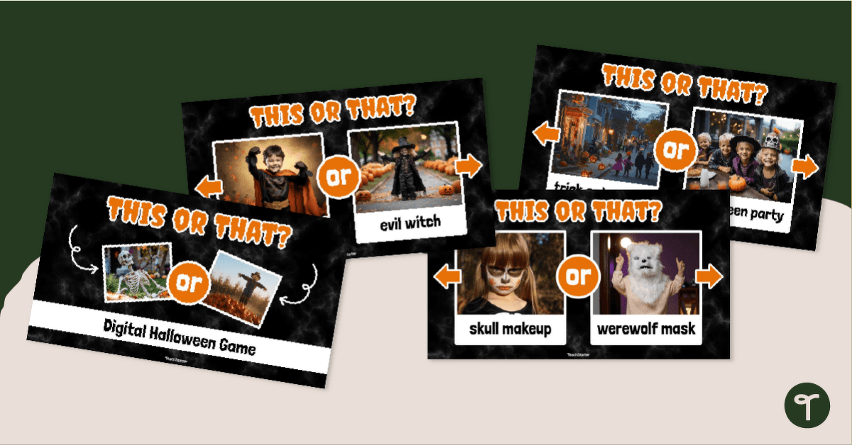Halloween This or That? Google Slides Game teaching resource