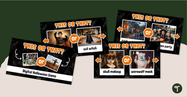 Go to Halloween This or That? Google Slides Game teaching resource