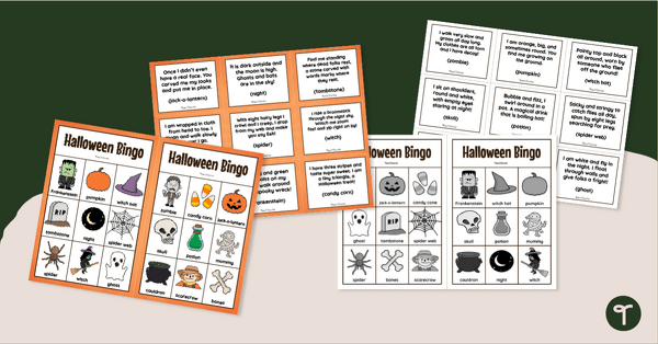 Go to Halloween Bingo Game teaching resource