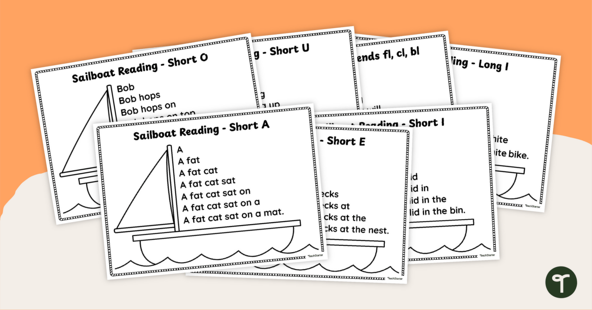 Sentence Fluency Reading Cards Set teaching resource