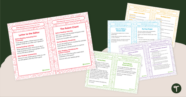 Go to Year 1 Magazine - "What's Buzzing?" (Issue 1) Task Cards teaching resource