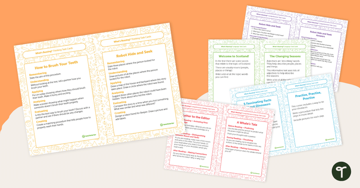 Year 1 Magazine - "What's Buzzing?" (Issue 2) Task Cards teaching resource