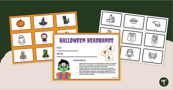 Go to Halloween Headbands Game teaching resource