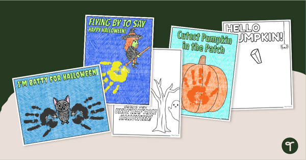 Go to Halloween Handprint Craft Templates teaching resource