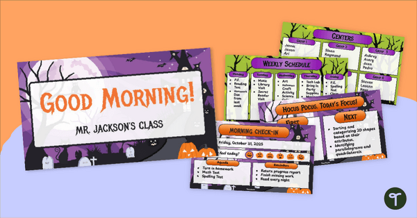 Go to Halloween Google Slides Template teaching resource