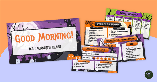Go to Halloween PowerPoint Template teaching resource
