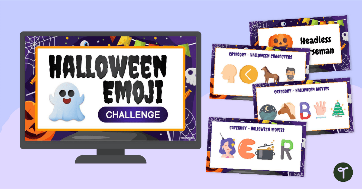 Halloween Emoji Game teaching resource