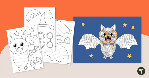 Go to Funky Halloween Bat Craft teaching resource