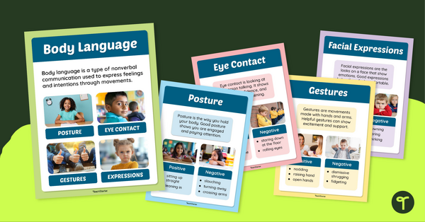 Go to Body Language Posters teaching resource