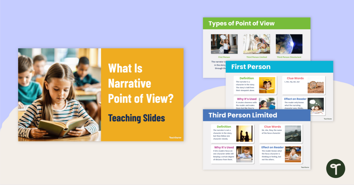What Is Narrative Voice? Teaching Slides teaching resource