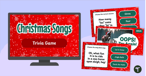 Go to Christmas Song Trivia Game teaching resource