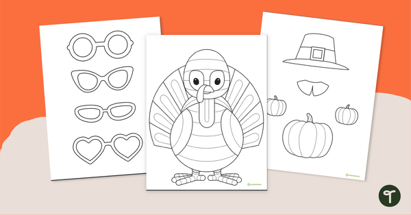 Go to Funky Turkey Craft Template teaching resource
